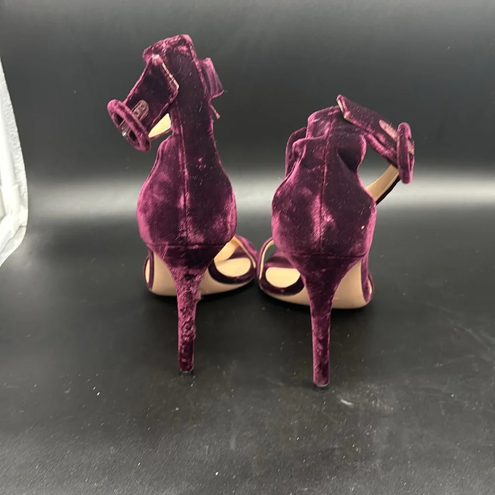 GIANVITO ROSSI Velvet heel sandals 37.5 - Picture 7 of 10